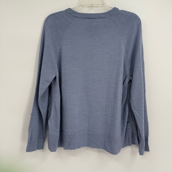 EILEEN FISHER Purple Knit Tunic Sweater Women's Size Small Crew Neck Pullover - Picture 7 of 9